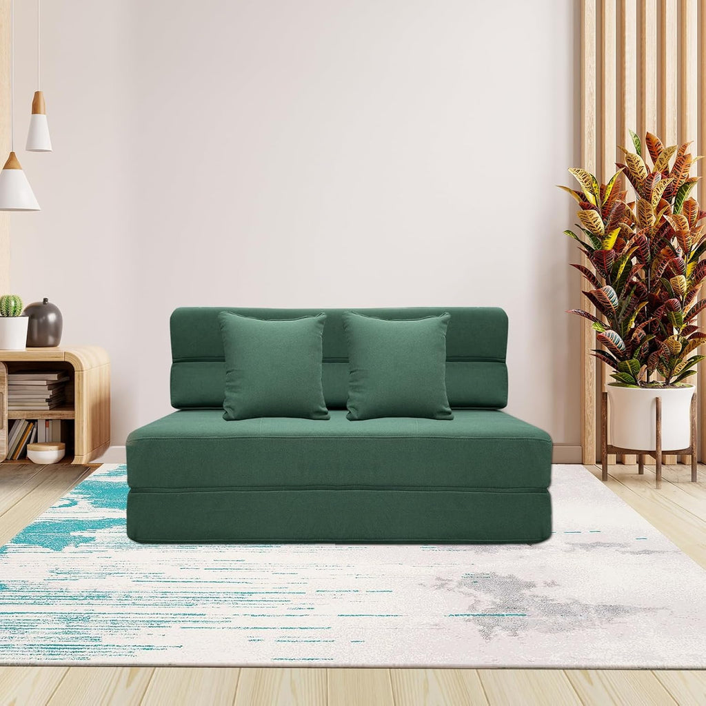 60 inch pull out sofa bed memory foam sofa with 2 pillows futon bed guest bed and pull out sofa