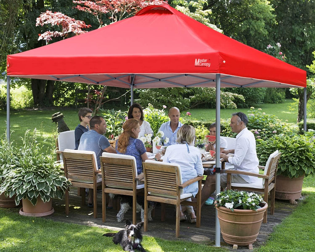 Durable Pop-up Canopy Tent with Roller Bag (10x10 Black)