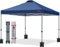Durable Pop-up Canopy Tent with Roller Bag (10x10 Black)