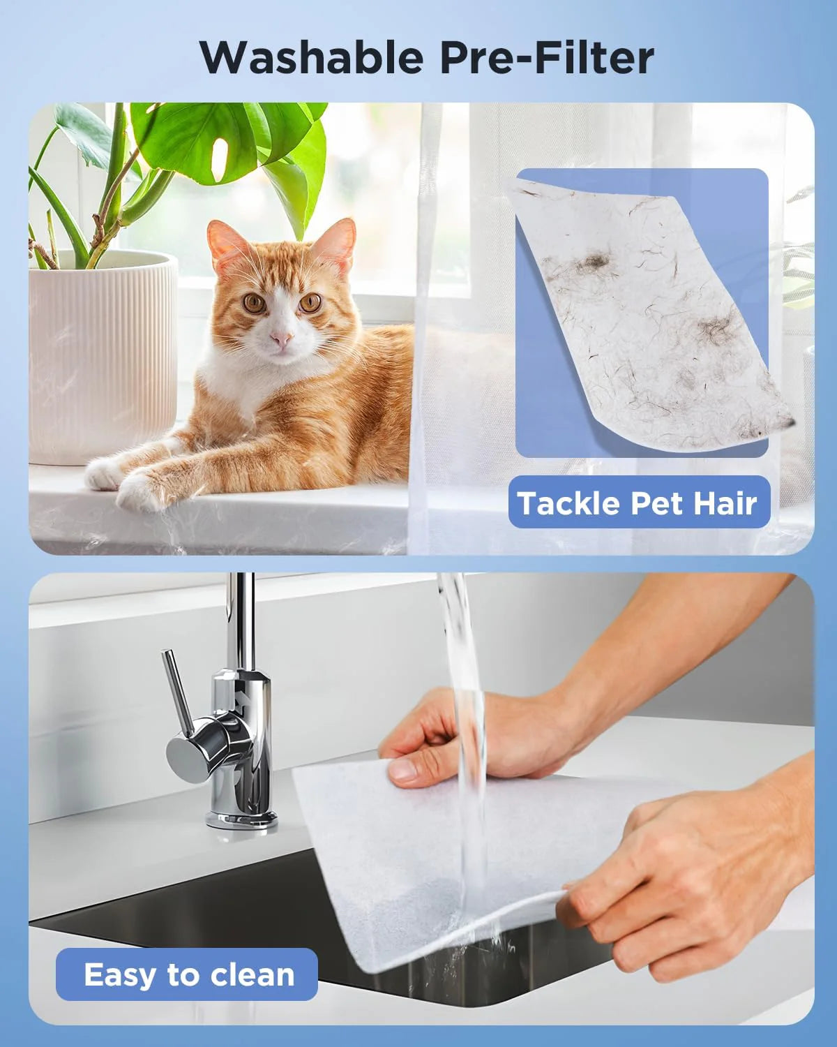 Air Purifiers for Home Large Room up to 2200sq.ft, MOOKA Air purifier for Home Pets with Washable Filter