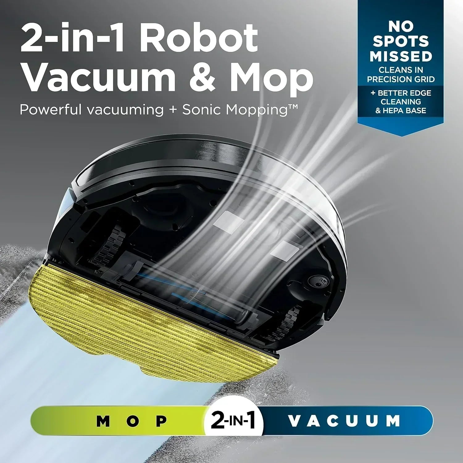 AI Robot Vacuum with XL HEPA Self-Empty Base Bagless 60-Day Capacity LIDAR Navigation