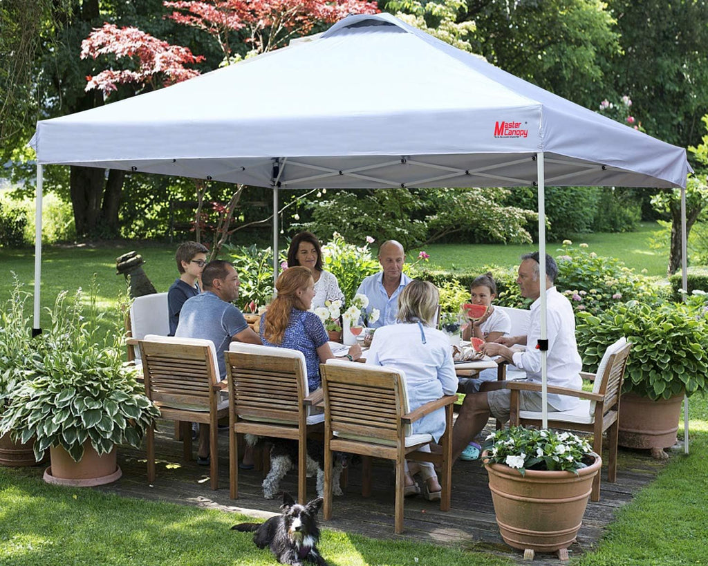 Durable Pop-up Canopy Tent with Roller Bag (10x10 Black)
