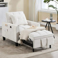 Convertible Sleeper Chair 3 in 1 Sleeper Chair Bed Pull Out Sofa Bed Chairs Velvet Single Sofa